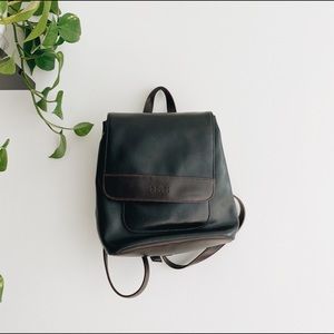 Vintage Mini Leather Backpack